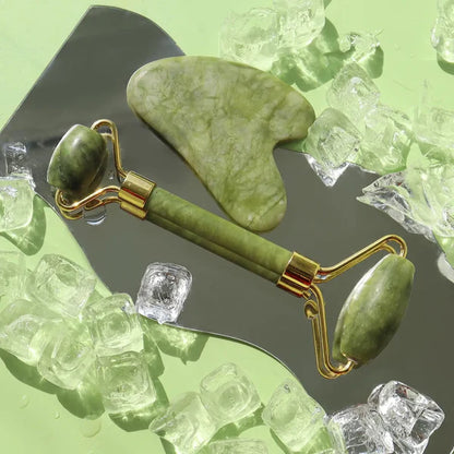 Jade Face Roller & Gua Sha