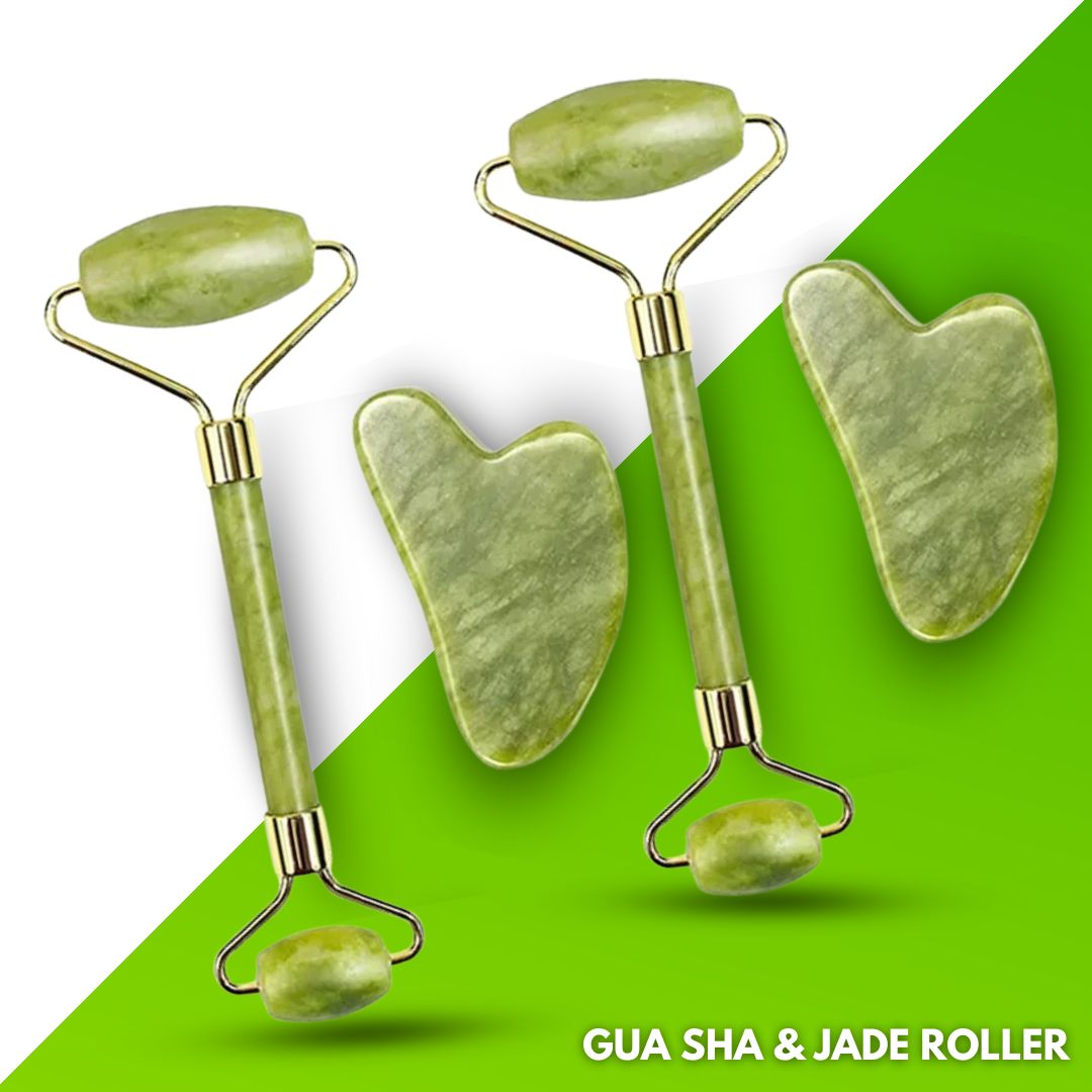 Jade Face Roller & Gua Sha