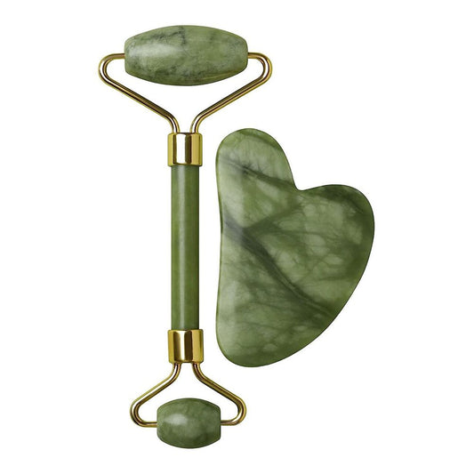 Pack Of Jade Face Roller & Gua Sha